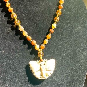 Beautiful Crystal and Agate necklace